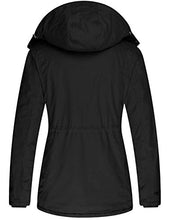 Load image into Gallery viewer, Wantdo Women's Warm Thickened Parka Jacket with Removable Hood Black, S
