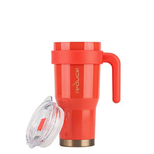 Load image into Gallery viewer, Reduce 24 oz Mug Tumbler, Stainless Steel with Handle – Keeps Drinks Cold up to 24 Hours – Sweat Proof, Dishwasher Safe, BPA Free – Cayenne, Opaque Gloss
