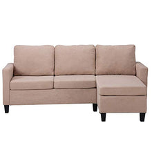 Load image into Gallery viewer, Bonnlo Convertible Sectional Sofa L Shaped Sectional Couch Small 3-Seater Sectional Sofas,Modern Living Room Sectional Sofa Couch with Reversible Chaise (Beige)
