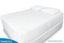 Load image into Gallery viewer, Set of 2 Standard Size SureGuard Pillow Protectors - 100% Waterproof, Bed Bug Proof, Hypoallergenic - Premium Zippered Cotton Terry Covers
