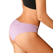 Load image into Gallery viewer, VICHERIA Seamless Bikini Underwear for Women Hipster Briefs Soft Panties Microfiber Invisible Briefs Comfortable 6 Pack
