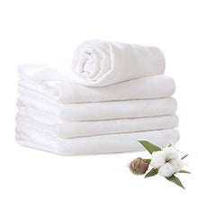 Load image into Gallery viewer, Muslin Burp Cloths 100% Cotton 6 Layers Large 10''x20'' Extra Soft and Absorbent 5 Pack by YOOFOSS
