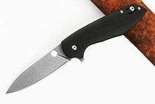 Load image into Gallery viewer, Ideale Outdoor Quality D2 Stainless Steel Folding Blade Knife Fishing Pocket Knife G10 Handle Black Knife Portable Survival Camping Tactical Clip Knife Collection EDC Tools with Gift Box New
