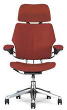 Load image into Gallery viewer, Freedom HumanScale Gel Chair F213 with Headrest New Gel Seat Graphite Wave Fabric Advanced Height Adjustable Duron Arms Standard Chair Height Titanium Frame with Soft Hard Floor Casters
