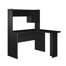Load image into Gallery viewer, Mainstays Student Desk White Finish - Home Office Bedroom Furniture Indoor Desk - Easy Glide Accessory Drawer (L-Shaped Desk with Hutch, Espressso)
