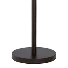 Load image into Gallery viewer, Tremont Mid Century Modern Floor Lamp Deep Bronze Tan Burlap Drum Shade for Living Room Reading Bedroom Office - Franklin Iron Works
