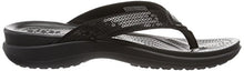 Load image into Gallery viewer, crocs Women's Capri V Sequin W Flip Flop, Black, 9 M US
