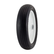 Load image into Gallery viewer, Marathon 3.50/2.50-8" Flat Free Tire on Wheel, 3" Centered Hub, 3/4" Bearings
