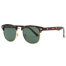 Load image into Gallery viewer, AEVOGUE Polarized Sunglasses Semi-Rimless Frame Brand Designer Classic AE0369 (Tortoise&amp;G15, 48)
