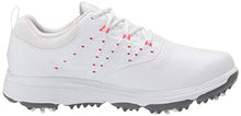 Load image into Gallery viewer, Skechers womens Pro 2 Spiked Waterproof Golf Shoe, White/Pink, 9.5 US
