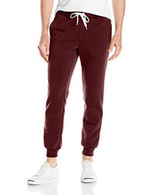 Load image into Gallery viewer, Southpole Men Active Basic Jogger Fleece Pants, Burgundy New, 3XL
