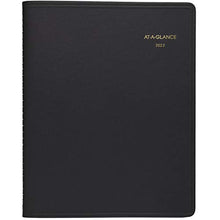 Load image into Gallery viewer, 2022 Weekly Appointment Book &amp; Planner by AT-A-GLANCE, 7" x 8-3/4", Medium, Black (7095105)
