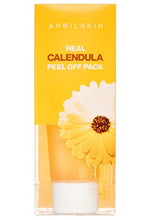 Load image into Gallery viewer, APRILSKIN Calendula Peel Off Mask + FREE Calendula Deep Essence Mask 2EA | Dry, sensitive, acne-prone skin | Exfoliating, soothing &amp; hydrating | 3.52 oz | No sulfates and artificial fragrance
