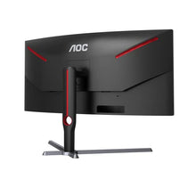 Load image into Gallery viewer, AOC CU34G3S 34" Frameless Curved Ultrawide Gaming Monitor, WQHD 3440 x1440, 165Hz 1ms, FreeSync Premium, Height Adjustable, 3-Year Zero-Bright-dot
