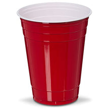 Load image into Gallery viewer, Amazon Basics 16-Ounce Disposable Plastic Cups, Red - Pack of 240
