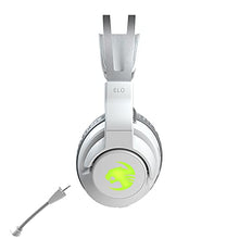 Load image into Gallery viewer, ROCCAT Elo 7.1 Air PC Wireless Gaming Headset, Surround Sound Headphones with Detachable Noise Cancelling Microphone, 50mm Drivers, 24 Hr Battery Life, RGB Lighting, White
