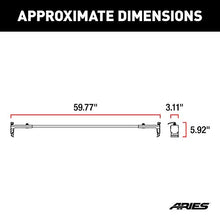 Load image into Gallery viewer, ARIES 2070450 Black Steel Quick-Release Roof Rack Crossbars, Fits Select Jeep Wrangler JK, JL, Gladiator
