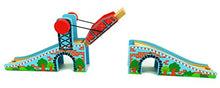 Load image into Gallery viewer, Z MAYABBO Wooden Train Tracks Accessories Wood Train Lifting Bridge for Railroad Tracks fits for All Railway Tracks
