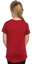 Load image into Gallery viewer, DC Comics Girls T-Shirt Wonder Woman Logo &amp; Stars Print (Dark Red, Medium 7-8)
