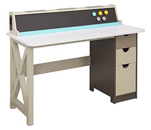 Load image into Gallery viewer, Little Tikes 2-in-1 Chalkboard Wood Desk with Storage, Charging Station and Magnetic Chalkboard- Kids Furniture for Children Boys and Girls Ages 4+ Years to Study, Read and Play
