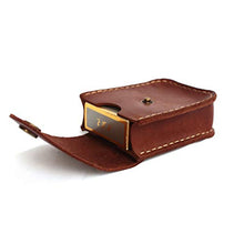 Load image into Gallery viewer, Hand Crafted Genuine Leather Cigarette Case,Retro, Flip Top pocket Handmade Pouch Case Holder with Pocket Belt Loop
