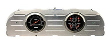 Load image into Gallery viewer, Dolphin Gauges 1960 1961 1962 1963 Chevy Truck 2 Gauge Dash Panel Insert 3 3/8" Quad Style Mechanical Black
