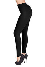 Load image into Gallery viewer, SATINA High Waisted Leggings for Women | 3 Inch Waistband (One Size, Red)
