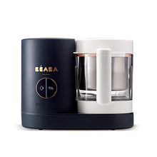 Load image into Gallery viewer, BEABA Babycook Neo, Glass 4 in 1 Steam Cooker &amp; Blender, Comes with Stainless Steel Basket and Reservoir, 5.5 Cup Capacity (Midnight)
