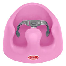 Load image into Gallery viewer, Nuby My Floor Seat, Soft Foam Cushion with Safety Harness and High Back Design, for Ages 4-12 Months, Pink
