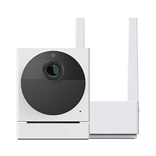 Load image into Gallery viewer, WYZE Cam Outdoor Starter Bundle (Includes Base Station and 1 Camera), 1080p HD Indoor/Outdoor Wire-Free Smart Home Camera with Night Vision, 2-Way Audio, Works with Alexa &amp; Google Assistant, white
