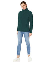 Load image into Gallery viewer, Amazon Essentials Women's Classic Fit Long-Sleeve Quarter-Zip Polar Fleece Pullover Jacket, Deep Pine, Small
