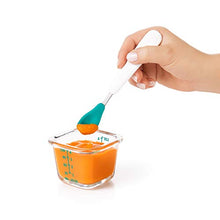 Load image into Gallery viewer, OXO Tot Glass Baby Blocks Food Storage Containers, Teal, 4 oz
