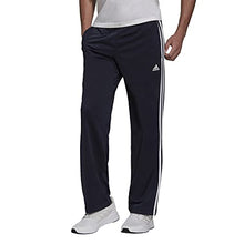 Load image into Gallery viewer, adidas Men's Essentials Warm-Up Open Hem 3-Stripes Tracksuit Bottoms, Legend Ink/White, Small
