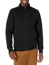 Load image into Gallery viewer, Amazon Essentials Men's Full-Zip Fleece Mock Neck Sweatshirt, Black, Large
