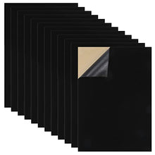 Load image into Gallery viewer, Caydo 12PCS Black Self Adhesive Felt Sheets, Soft Velvet Sticky Back Felt for Jewelry Box and Drawer Liner, Art and Craft Making(A4 Size)
