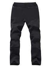 Load image into Gallery viewer, Gash Hao Mens Snow Ski Waterproof Softshell Snowboard Pants Outdoor Hiking Fleece Lined Zipper Bottom Leg(180Grey 38x36)
