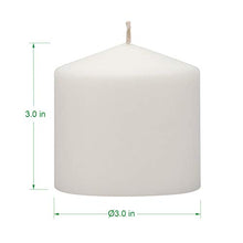Load image into Gallery viewer, Stonebriar 18 Hour Long Burning Unscented Pillar Candles, 3x3, White
