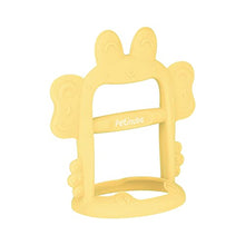 Load image into Gallery viewer, PETINUBE Anti-Dropping Silicone Baby Wrist Teether Soothing Pacifier for Infants 3+ Months Babies, Pack of 1, Made in Korea (Crab-Elfin Yellow)
