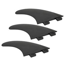 Load image into Gallery viewer, Keenso Surf Boards Fin, 3Pcs/Set 2 Colors FCS Single Heads Surfboard Fins Surfboard Accessory(Black)
