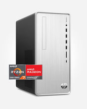 Load image into Gallery viewer, HP Pavilion Desktop PC, AMD Ryzen 7 5700G, 16 GB RAM, 512 GB SSD, Windows 11 Pro, Wi-Fi 5 &amp; Bluetooth Connectivity, 9 USB Ports, Wired Mouse and Keyboard Combo, Pre-Built Tower (TP01-2022, 2021)
