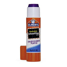 Load image into Gallery viewer, Elmer's Disappearing Purple School Glue Sticks, Washable, 6 Grams, 12 Count
