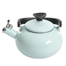 Load image into Gallery viewer, Kenmore Broadway Enamel on Steel Tea Kettle, 1.5-quart, Glacier Blue
