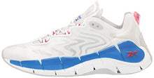 Load image into Gallery viewer, Reebok Unisex Zig Kinetica II Sneaker, White/Pure Grey/Bright Cobalt, 10.5 US Men
