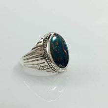 Load image into Gallery viewer, Blood Stone Gemstone 925 Sterling Silver Jewelry Natural Gemstone Ring, Big BloodStone Ring, Big Boys Ring, Mens Blood Stone Ring, Gift For Husband Father Brother, Unique Gift For Men's Christmas Gift
