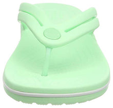 Load image into Gallery viewer, Crocs Women's Crocband Flip Flop | Slip On Water Shoes | Casual Summer Sandal, Neo Mint, 7 M US
