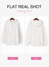 Load image into Gallery viewer, Dokotoo Womens Fashion Winter Cozy Warm Fuzzy Casual Loose Sweater Sweatshirt Hooded Fleece Pullover Sweater with Pockets White Small
