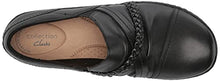 Load image into Gallery viewer, Clarks Women's Cora BraidShoe Loafer, Black Leather, 9
