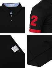 Load image into Gallery viewer, H2H Mens Casual Slim Fit Short Sleeve Collar Polo Shirts CHARCOALBLACK US S/Asia M (CMTTS261)
