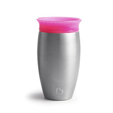 Load image into Gallery viewer, Munchkin Miracle Stainless Steel 360 Sippy Cup, Pink, 10 Ounce

