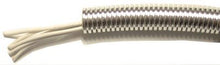 Load image into Gallery viewer, Bentley Harris ConvoShield Aluminized Nylon Wire Loom Tubing – 3/8" Inch Diameter – 39” Inch Long | Chrome Finish | Aluminum Wire Loom | High Temp. For Automotive Applications
